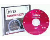 Диск CD-R Mirex 700Mb, 52x, MAXIMUM, Slim case
