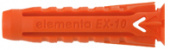 Дюбель нейлоновый универсальный Elementa EX 5x25 (в упаковке 100шт.)