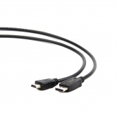 Кабель DisplayPort->HDMI Cablexpert CC-DP-HDMI-6, 1,8м, 20M/19M, черный, экран, пакет