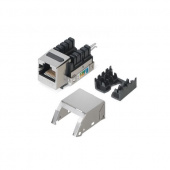 Модуль RJ-45 кат 5E, Keystone, тип 110, 90 градусов, экранированный, белый Cabeus KJ-RJ45-Cat.5e-SH-