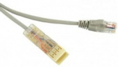 Кабель Patch cord  110 тип - RJ-45, PVC,2 м, 2 пары TNT 092-445-A-06