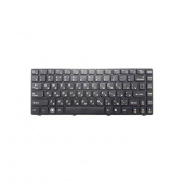 Клавиатура для ноутбука Lenovo G470 черная с голубой рамкой