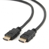 Кабель HDMI - HDMI, черный, позолоченные контакты, экранированный,  1.8м, v1.4, 19M/19M (CC-HDMI4-6)