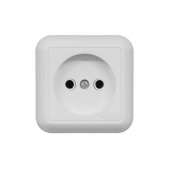 Розетка открытой установки Schneider Electric Прима RA10-164-B 1П 10А IP20