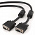 Кабель VGA Premium п/п (монитор-видеокарта, экран., феррит.кольца) 10м, CC-PPVGA-10M-B, черный