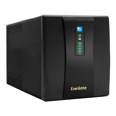 Источник бесперебойного питания Exegate SpecialPro UNB-1200.LED.AVR.4SH.USB